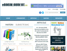 Tablet Screenshot of ebacalaureat.ro